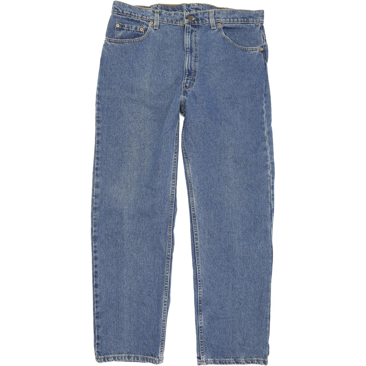 【ぼびちゃん様専用他の方購入不可ですLevi's】505USA-LEVI Vintage Levis 505 USA Red Tag Blue Denim High Waisted Jean 37 X 32