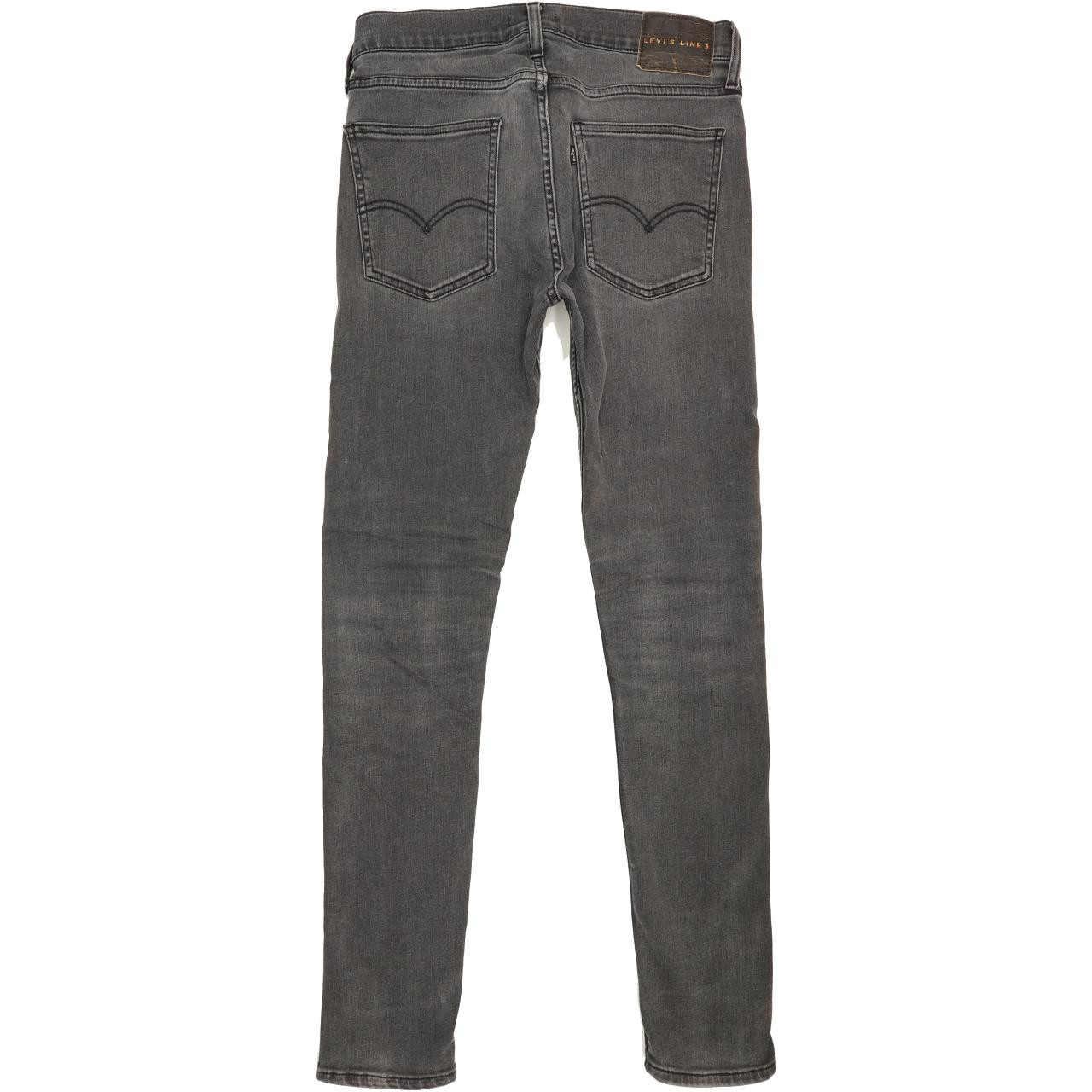 Levi's Line 8 Men Grey Skinny Slim Stretch Jeans W30 L31 | Fabb Fashion