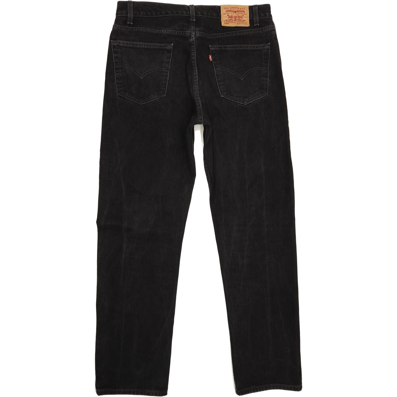 Levi's 505 Men Black Straight Regular Jeans W36 L33 | Fabb Fashion