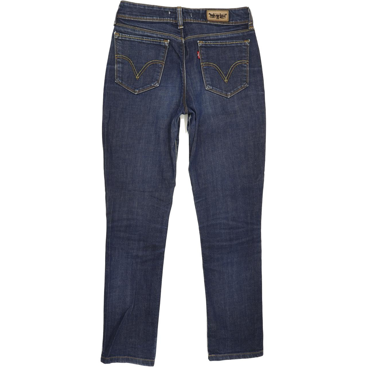 Levi's 471 Women Blue Straight Slim Stretch Jeans W31 L29 | Fabb Fashion