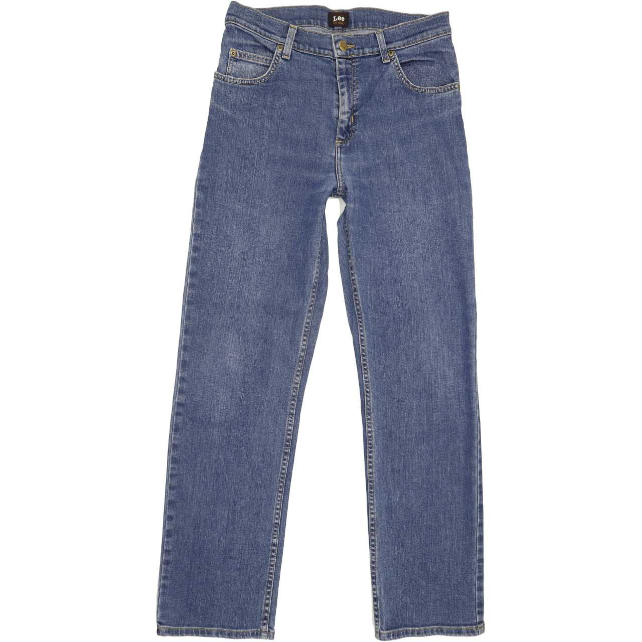 Lee Brooklyn Men Blue Straight Regular Stretch Jeans W31 L30 | Fabb Fashion