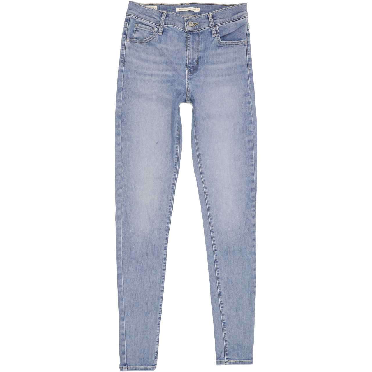 Levi's 720 High Rise Women Blue Skinny Stretch Jeans W26 L32 | Fabb Fashion