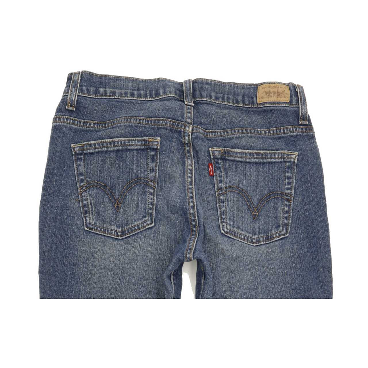 Levi's 515 Women Blue Bootcut Regular Stretch Jeans W27 L29 Fabb