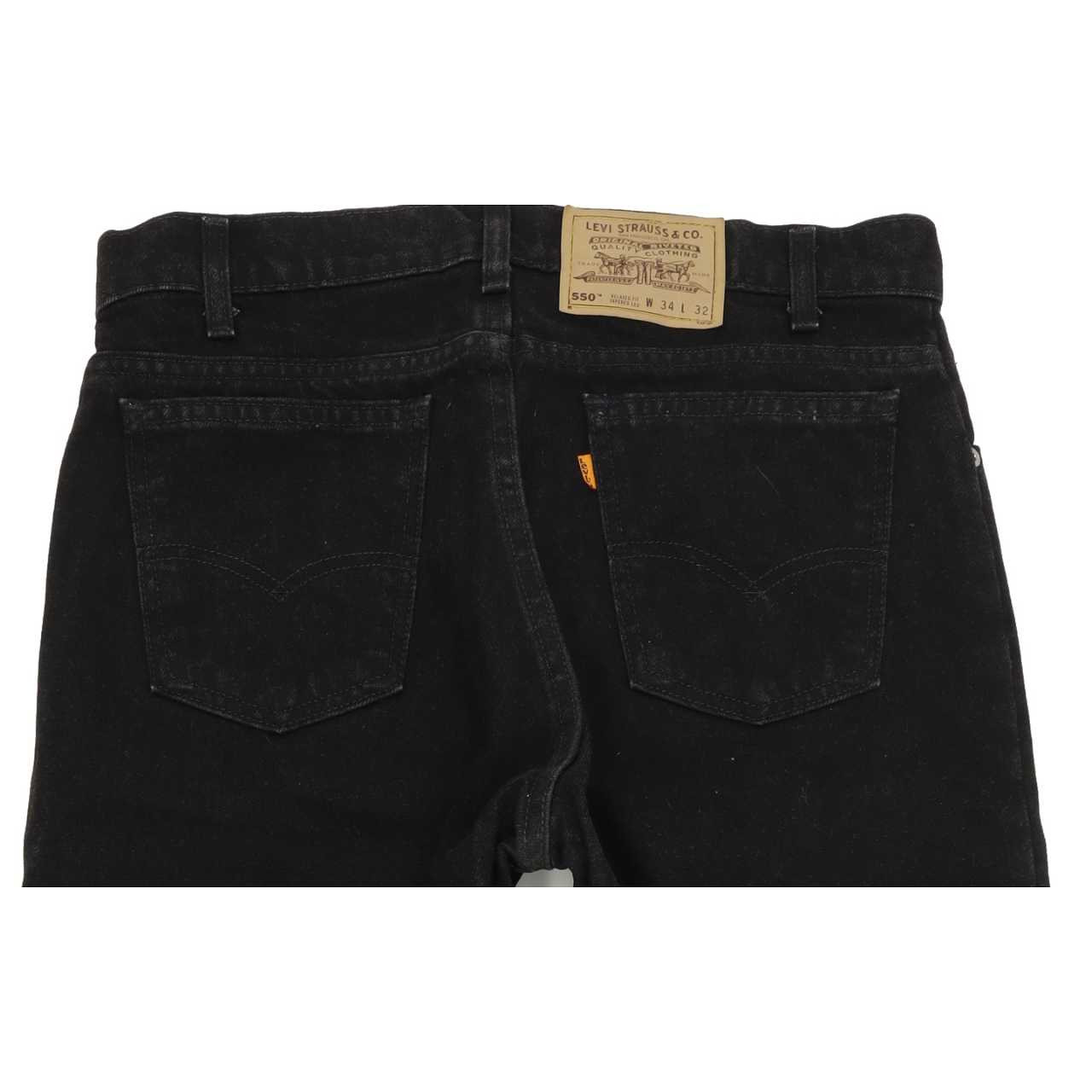 【低価再入荷】LEVI’S 550 W32L36 BLACK /Made in USA ’90 パンツ