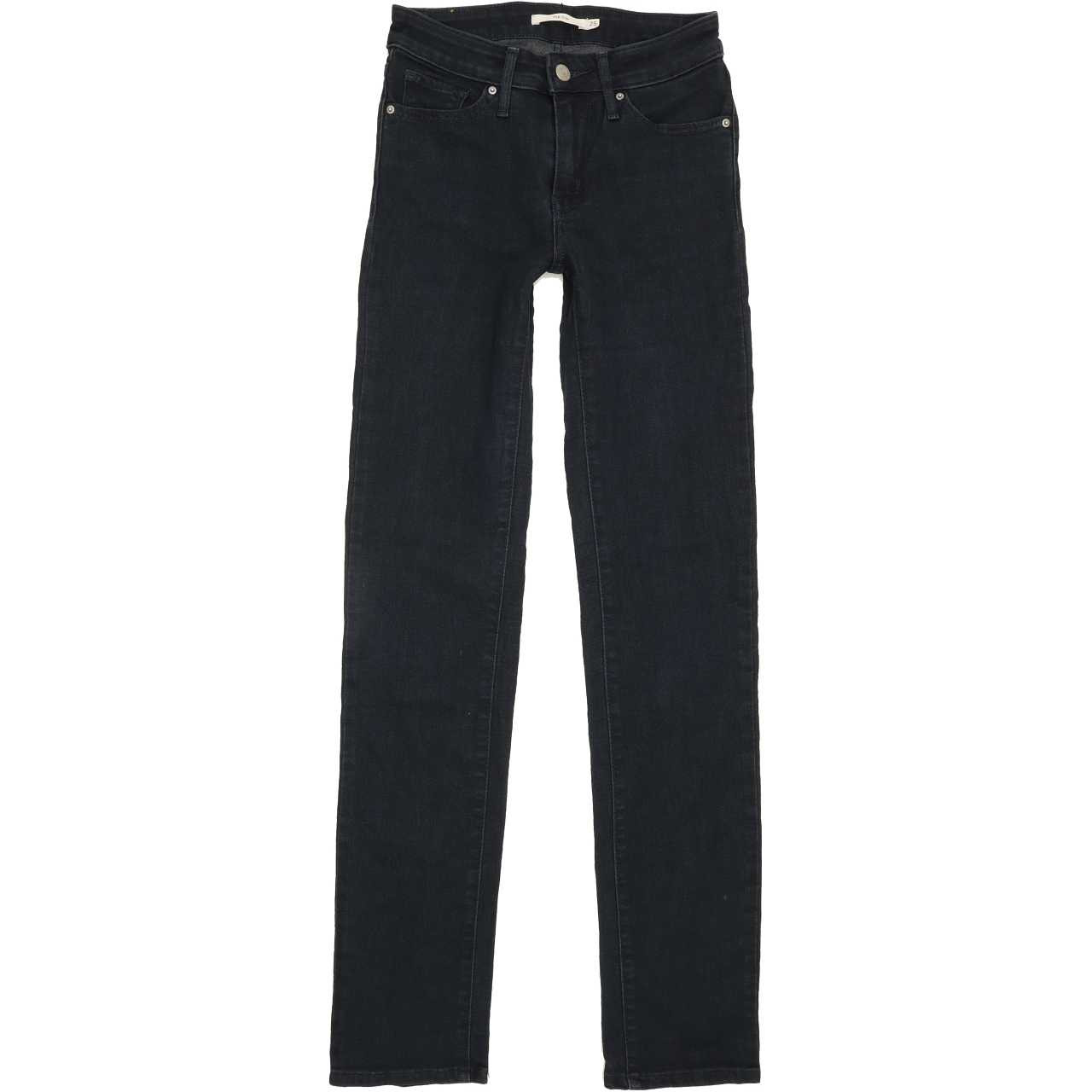 Levi's 712 Women Navy Straight Slim Stretch Jeans W25 L32 | Fabb Fashion