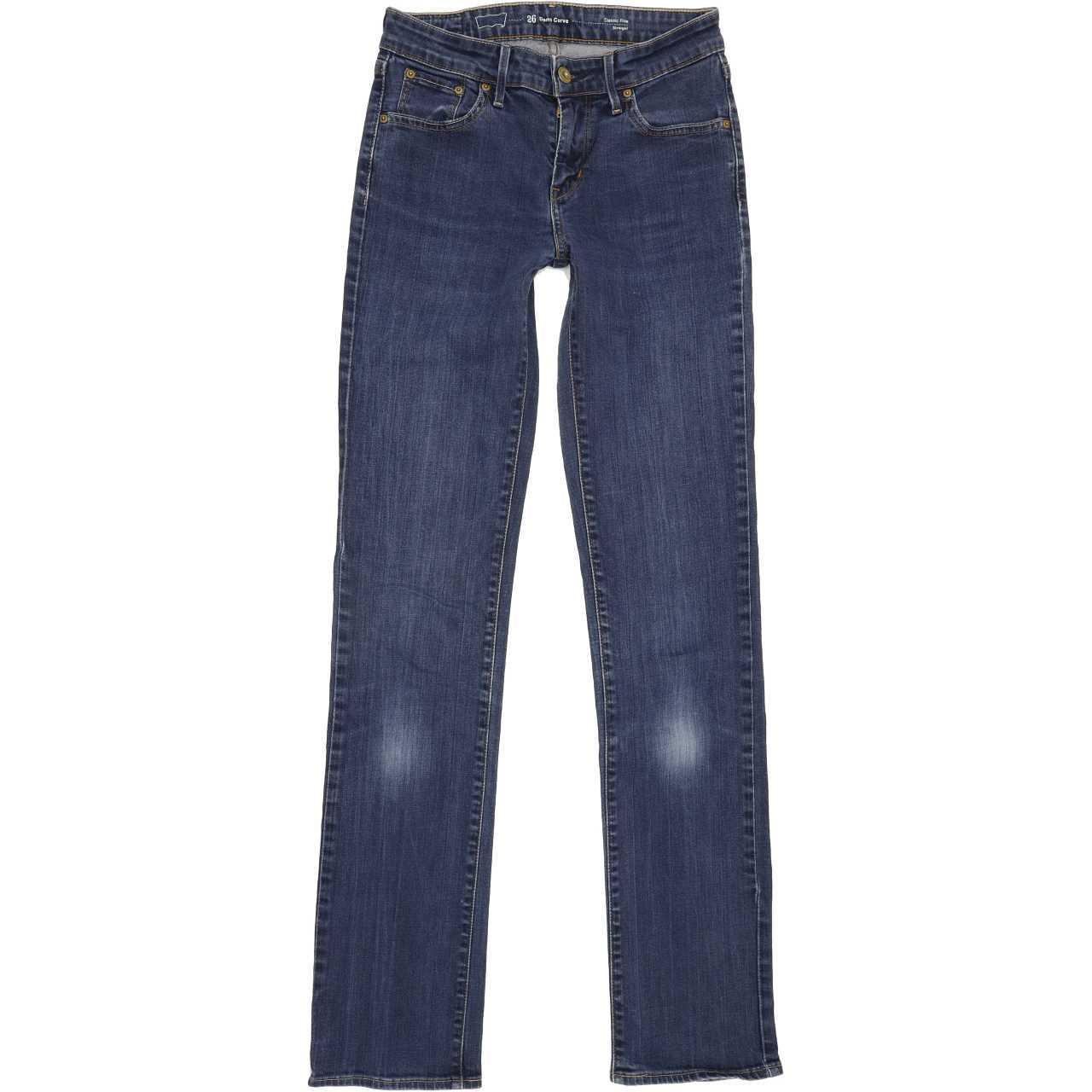 ★☆W33inch=83.82cm☆★Levi's503(503-03) 風合い良好！廃盤！★☆日本製造品☆★ Levi\u0027s Demi Curve Women Blue Straight Regular Stretch Jeans W26 L33 (82133)