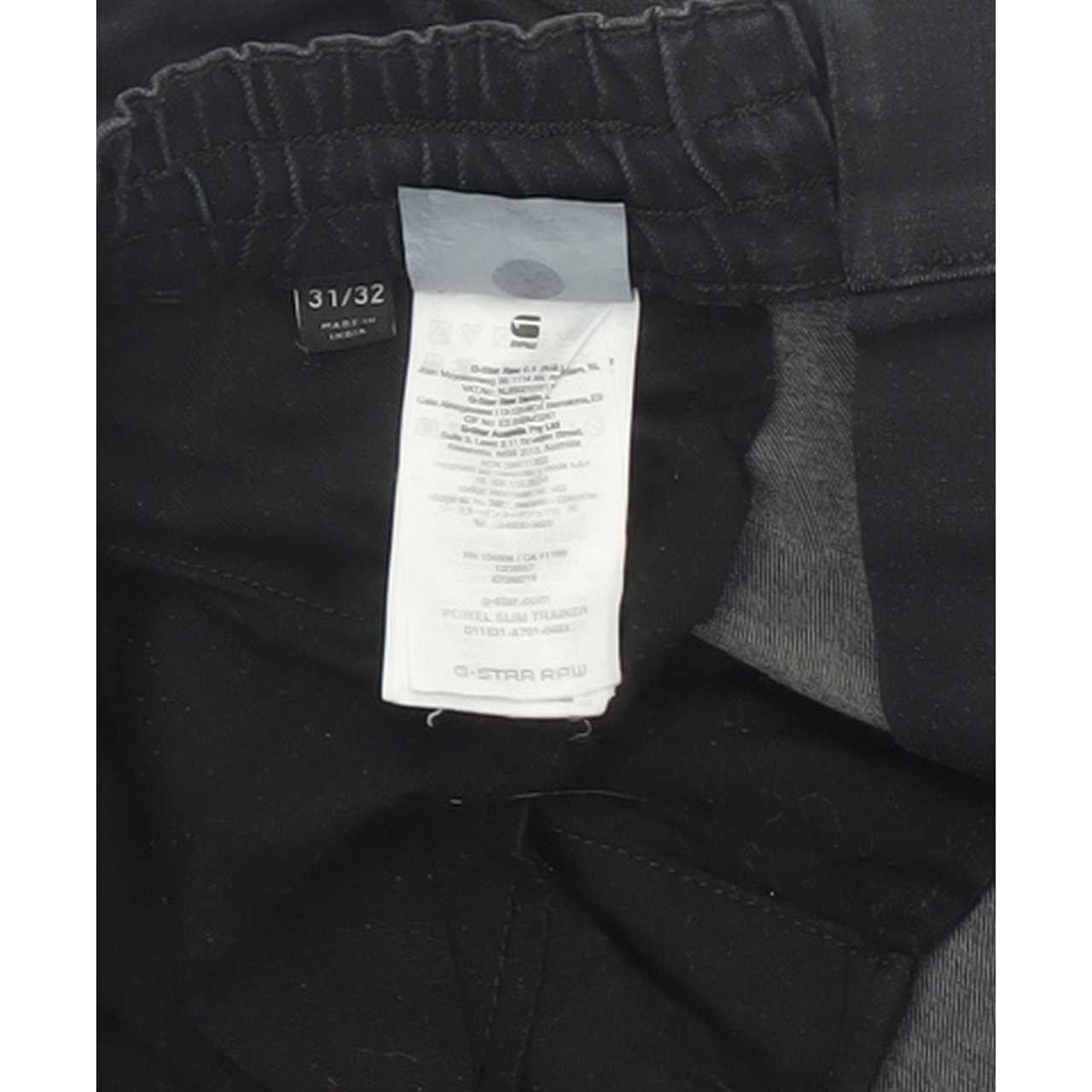 Wrangler Powel Trainer Men Black Straight Slim Stretch Jeans W31 L32 (82878)