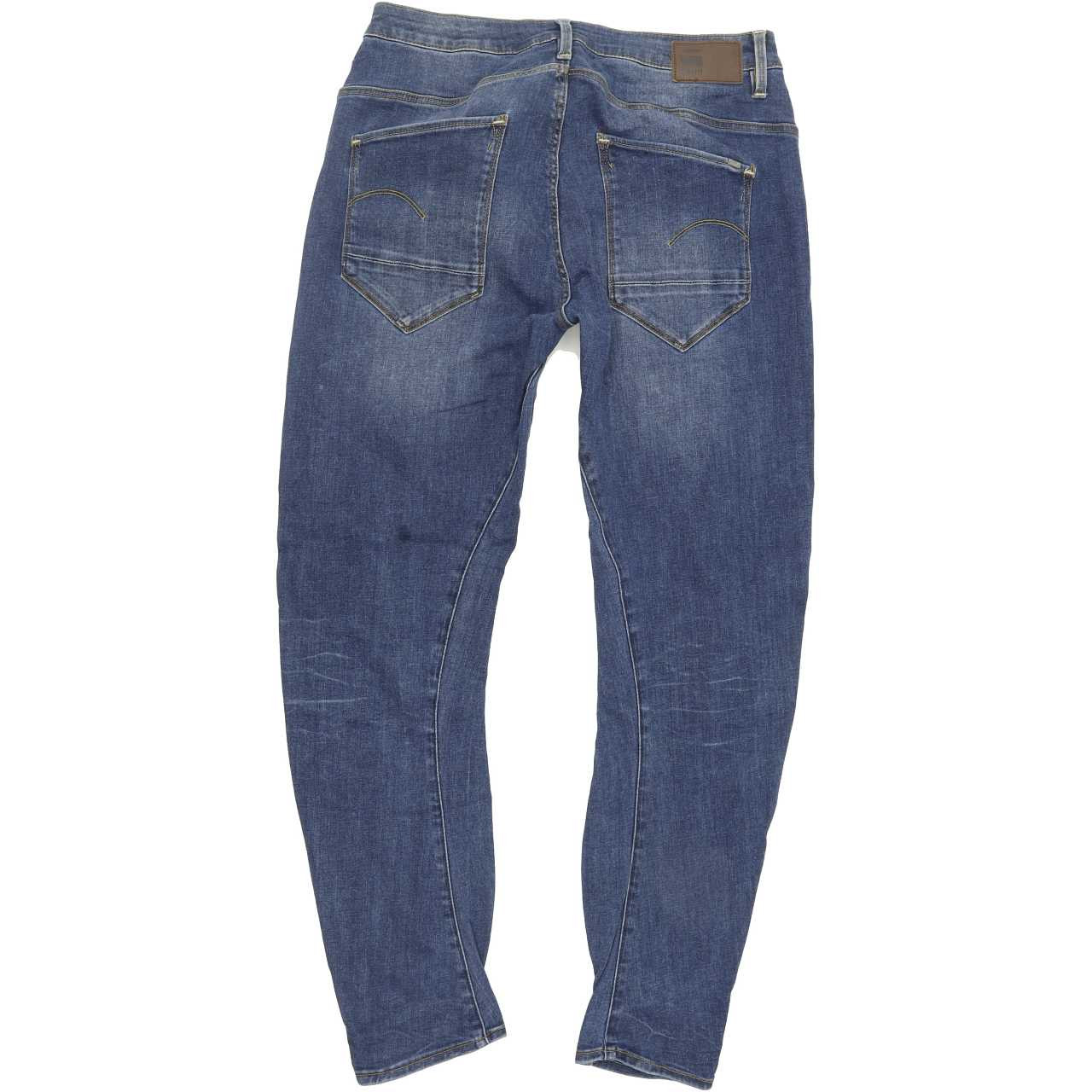 G-Star Arc 3D Women Blue Tapered Regular Boyfriend Stretch Jeans