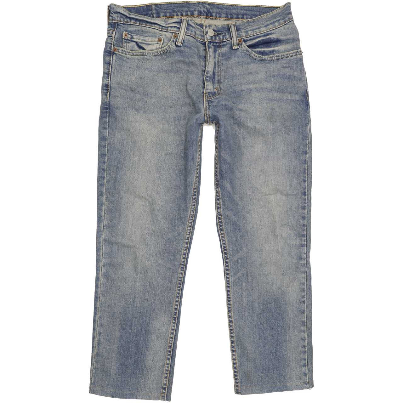Levi's 511 Men Blue Straight Slim Stretch Jeans W34 L25 | Fabb Fashion