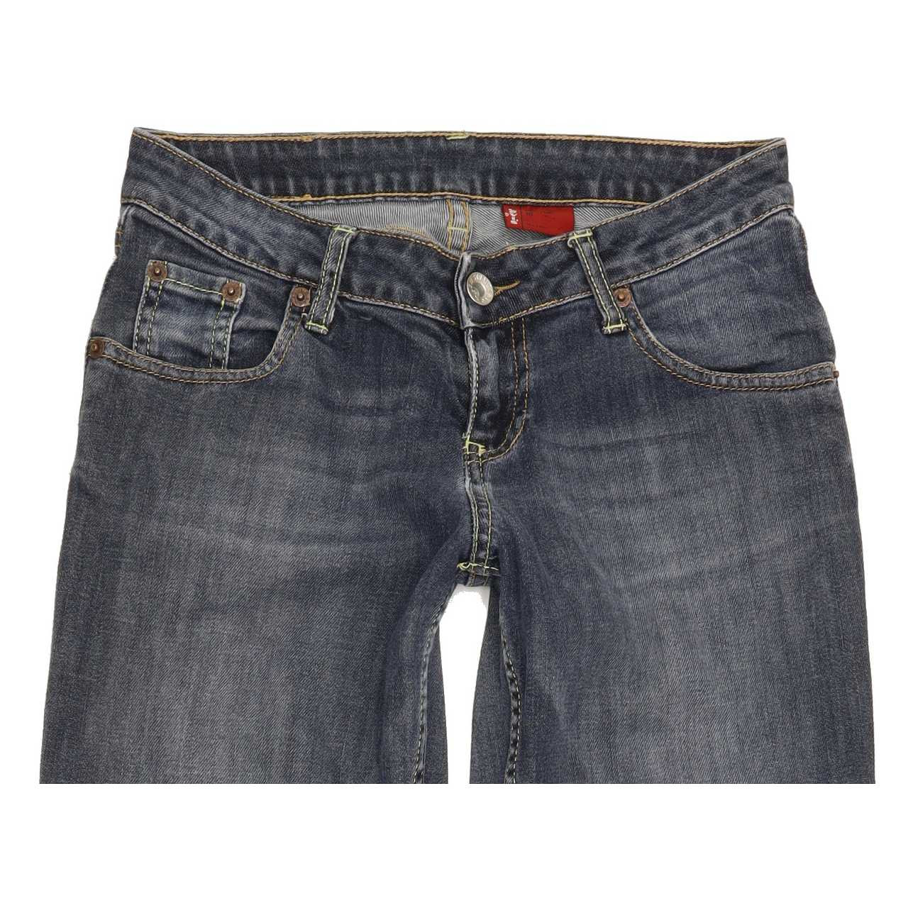 Levi's Red Tab Women Blue Straight Slim Stretch Jeans W26 L31 | Fabb Fashion