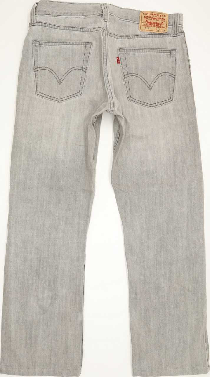 Levi's 514 Men Grey Straight Slim Jeans W32 L29 | Fabb Fashion