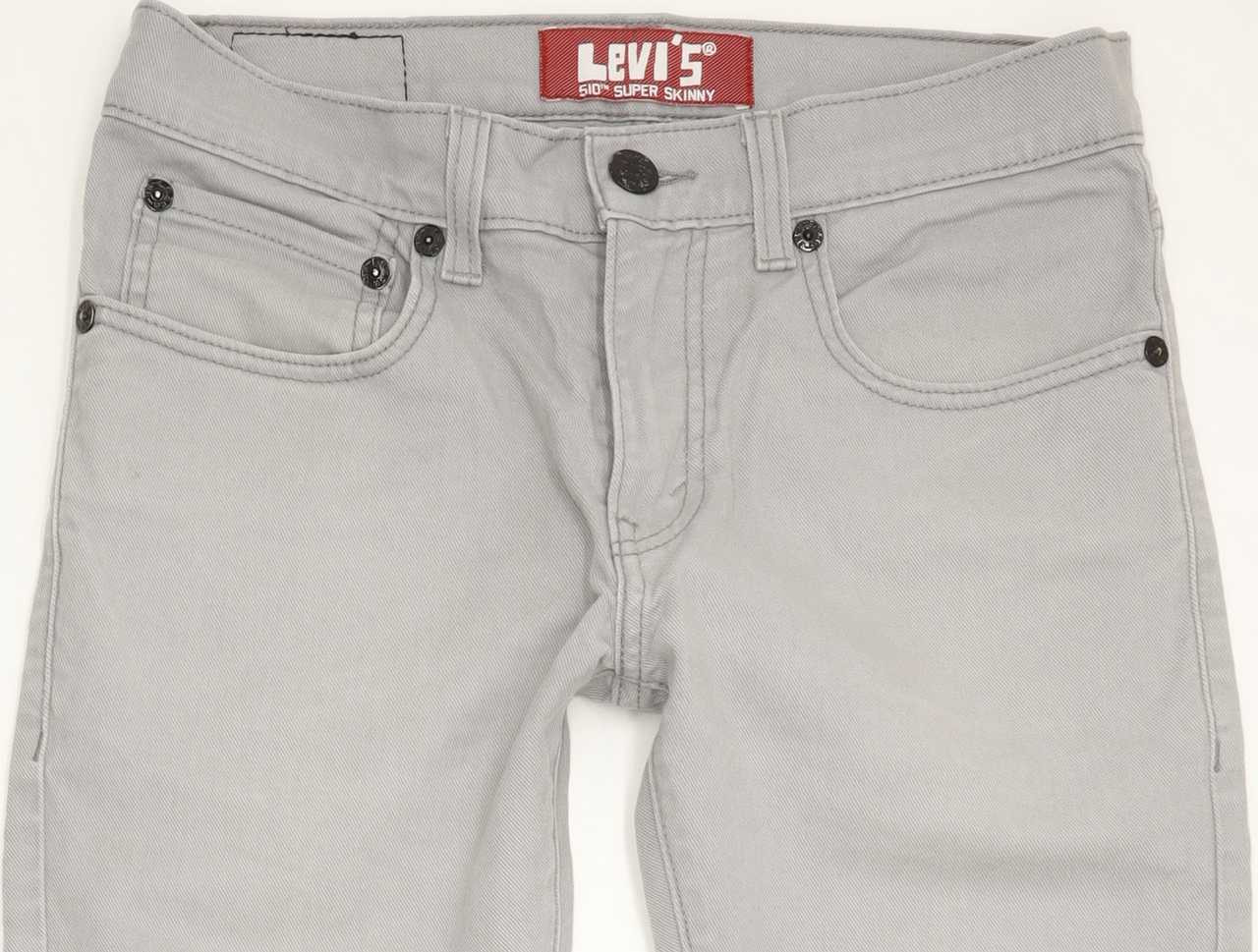 Levi's 510 Men Grey Skinny Slim Stretch Jeans W28 L28 | Fabb Fashion