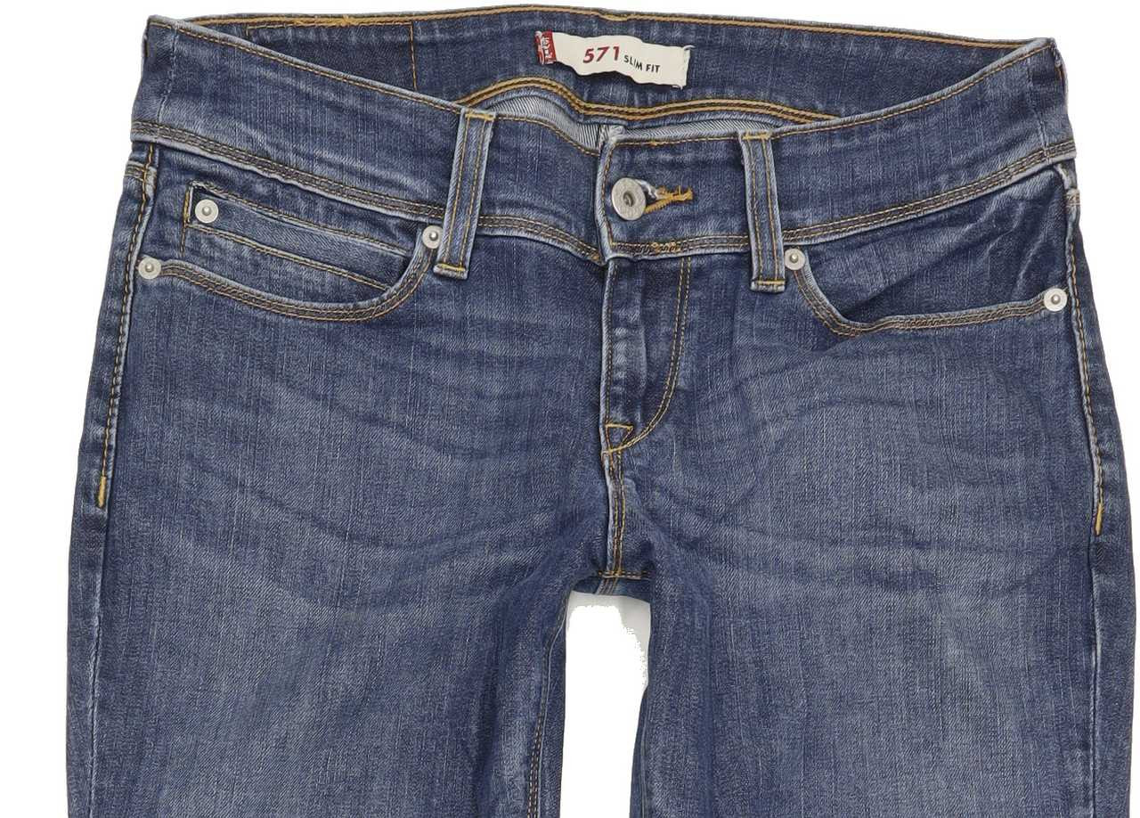 levi's 571 Womens Levis Stretchy Low Waist Slim Fit Jeans w27 w28 w29 w30