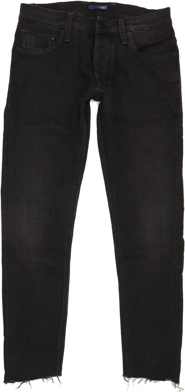 G-Star Defend Super Men Black Straight Slim Stretch Jeans W29 L28 (84764)