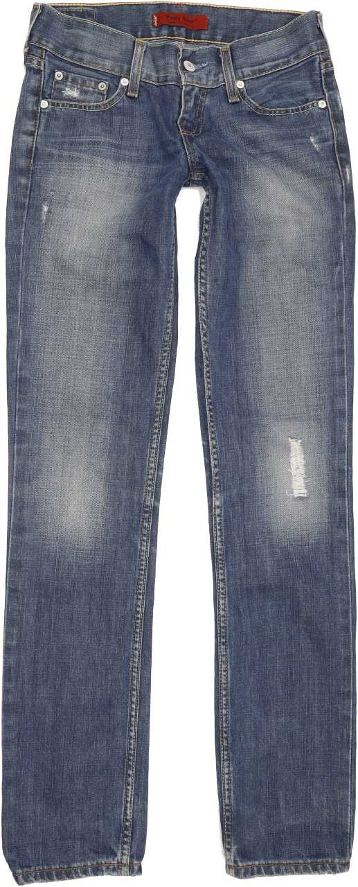 Levi's Patty Anne Women Blue Straight Slim Jeans W26 L33 | Fabb Fashion