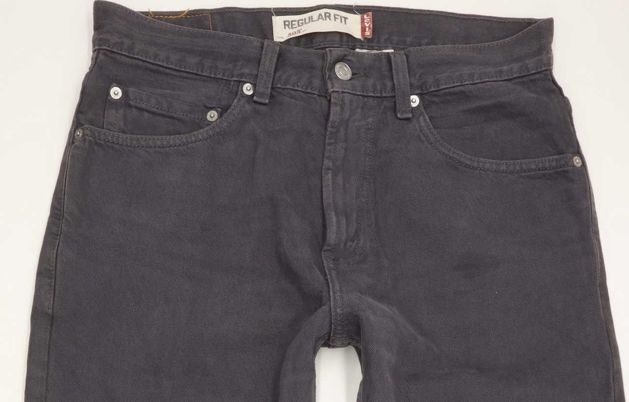 Levi's 505 Men Grey Straight Regular Jeans W32 L32 (88144)