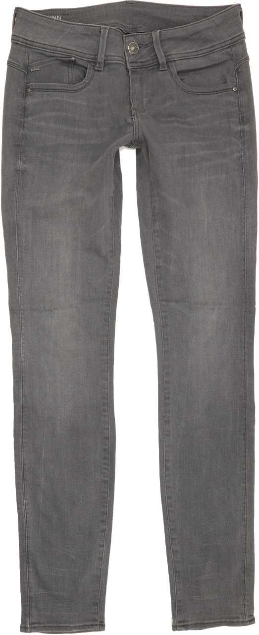 G-Star Lynn Mid Women Grey Skinny Slim Stretch Jeans W27 L32