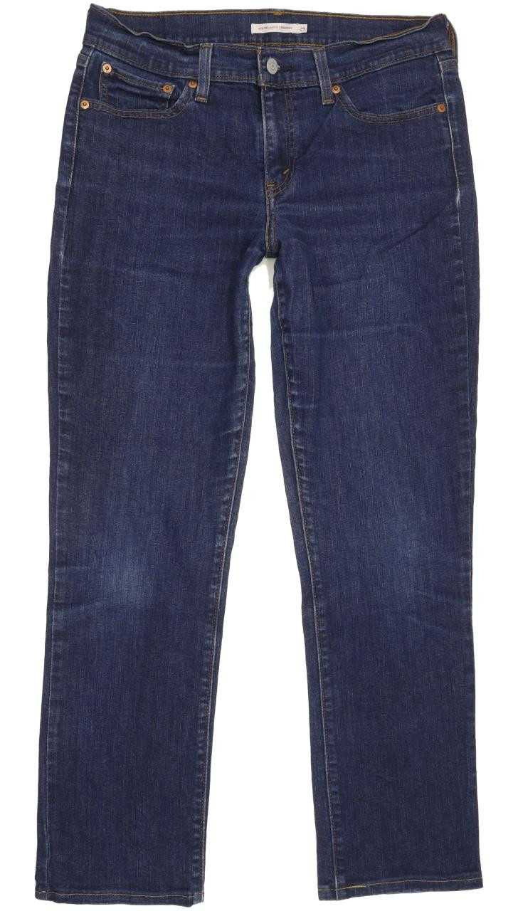Levi's 414 Women Blue Straight Relaxed Stretch Jeans W29 L28