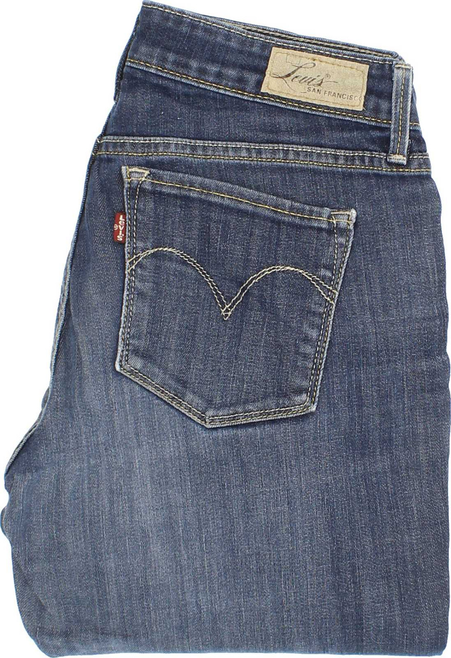 spise diskriminerende uld Levi's Slight Curve Womens Blue Skinny & Slim Stretch Jeans W26 L30 | Fabb  Fashion