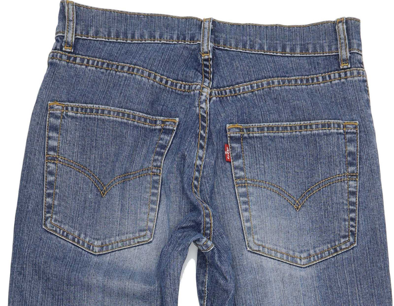 Levi's 595 Women Blue Bootcut Regular Stretch Jeans W26 L32 | Fabb Fashion