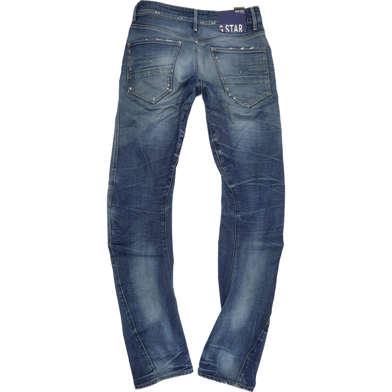 G-Star Arc Men Blue Tapered Loose Jeans W27 L34 Fabb Fashion - Main Image