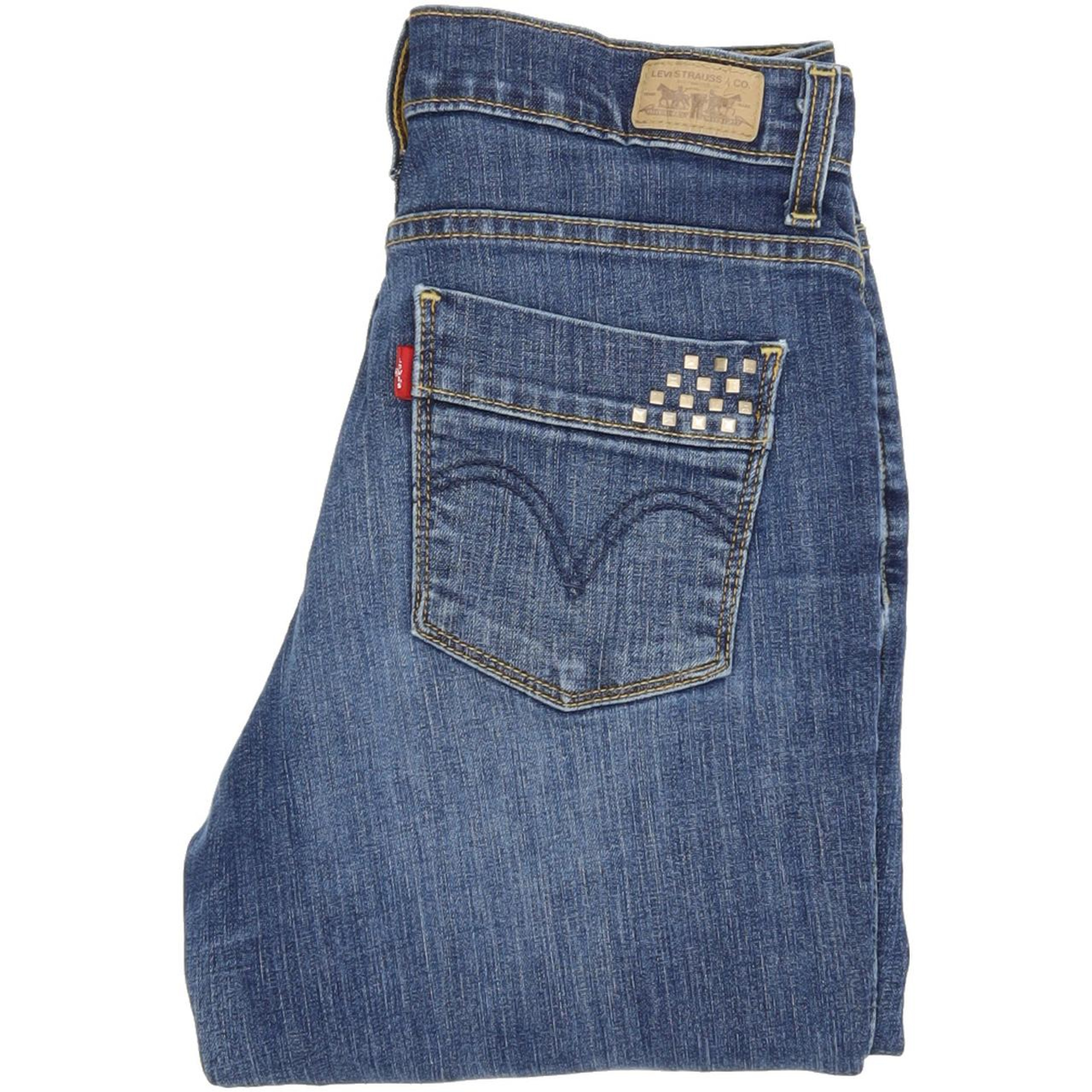 Levi's 512 Women Blue Skinny Slim Stretch Jeans W28 L30 | Fabb Fashion