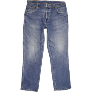 Wrangler Durable Quality Straight Regular W36 L30 Jeans in Good used conditionwith faded mark to the right back pocket. Fast & Free UK Delivery. Buy with confidence from Fabb Fashion. image 1