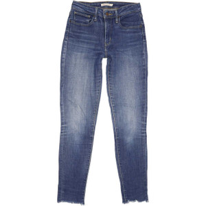 Levi's 721 High Rise Skinny W27 L29 Jeans in Good used conditionPlease note the legs have been cut to 29" and left raw. Fast & Free UK Delivery. Buy with confidence from Fabb Fashion. image 1