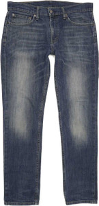 Levi's 511 Men Blue Straight Slim Stretch Jeans W34 L32 (85334)