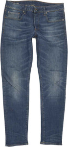 G-Star 3301 Men Blue Straight Slim Stretch Jeans W31 L32 (85600)