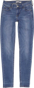 Levi's 710 Super Women Blue Skinny Slim Stretch Jeans W26 L30 (86740)