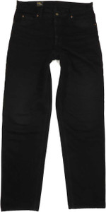 Lee Men Black Straight Regular Jeans W33 L34 (87526)