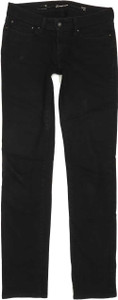 Levi's Slight Curve Women Black Straight Slim Stretch Jeans W27 L32 (87821)