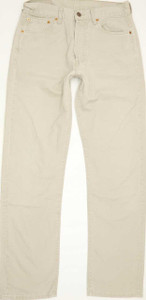 Levi's 551 Men Beige Straight Regular Jeans W32 L33 (88301)