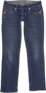 G-Star Midge Women Blue Straight Slim Stretch Jeans W30 L31 (88696)