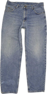 Lee Brooklyn Men Blue Straight Regular Jeans W38 L31 (88993)