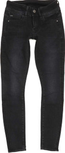 G-Star Lynn Mid Women Black Skinny Slim Stretch Jeans W28 L29 (88953)