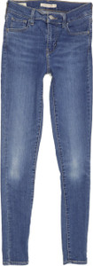 Levi's 720 High Rise Women Blue Skinny Stretch Jeans W25 L30 (89840)