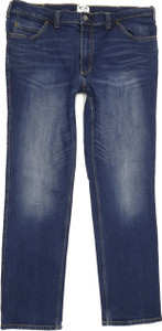 Mustang Tramper Men Blue Straight Slim Stretch Jeans W38 L31 (89980)