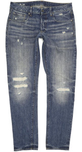 G-Star 3301-B Men Blue Straight Slim Jeans W32 L31 (90506)