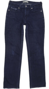 Levi's 505 Women Blue Straight Regular Stretch Jeans W30 L30 (90887)