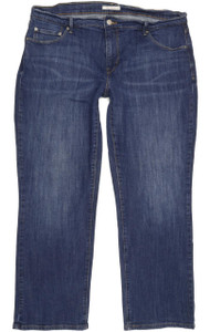 Levi's 508 Blue Straight Regular Stretch Jeans High Waisted W34 L29 (90787)