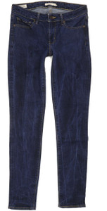 Levi's 711 Women Blue Skinny Slim Stretch Jeans W28 L31 (91034)