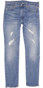 Levi's 510 Men Blue Skinny Slim Stretch Jeans W33 L31 (91024)