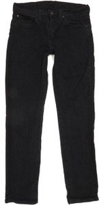 Levi's 511 Men Black Straight Slim Stretch Jeans W32 L32 (91248)