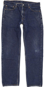 Levi's 505 Men Blue Straight Regular Jeans W36 L32 (91219)