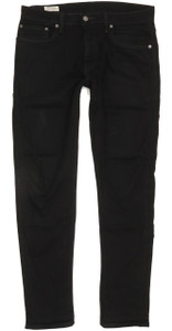 Levi's 512 Men Black Tapered Slim Stretch Jeans W32 L31 (91601)