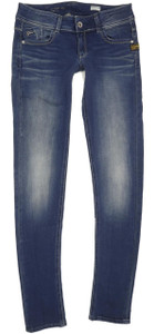 G-Star Lynn Women Blue Skinny Slim Stretch Jeans W30 L35 (91672)