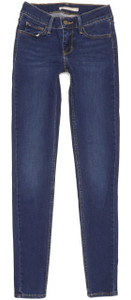 Levi's 710 Super Women Blue Skinny Slim Stretch Jeans W24 L30 (91771)