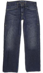 Levi's Men Blue Straight Regular Jeans W35 L32 (91694)